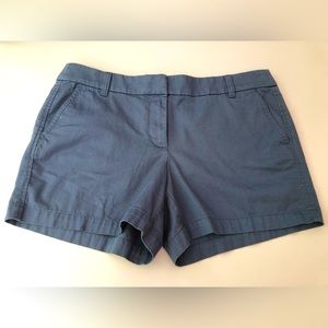 J. By J. Crew Chino Shorts Steel Blue Size 12